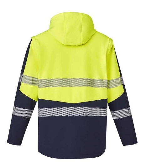 Picture of Syzmik, Unisex Streetworx 2 in 1 Stretch Softshell Taped Jacket